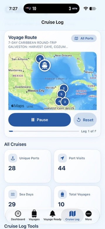 Cruise Log